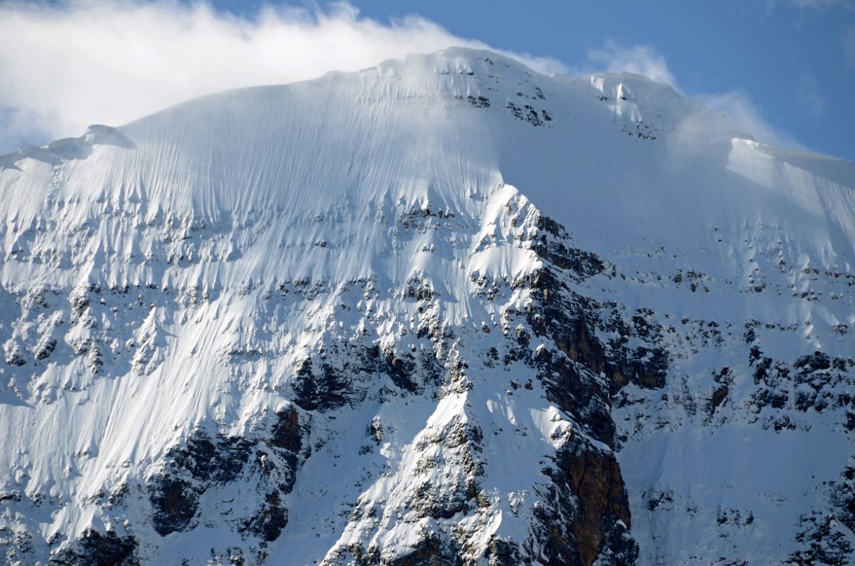 07 Mount Edith Cavell Summit Close Up From Cavell Lake